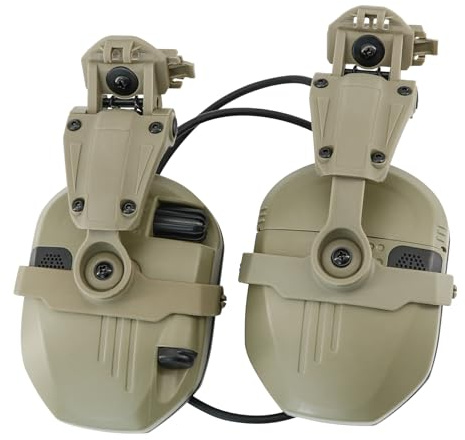 COMBATGEAR Ear Defender Hearing Protection Safety Earmuffs Noise Reduction with Gel EarPad for Outdoor Sports (DE)