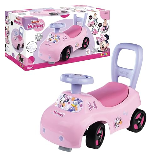 Smoby - Minnie Prima Auto, 7600720544, +10 Monate, Ride on, offizielles Lizenzprodukt von Disney, rosa