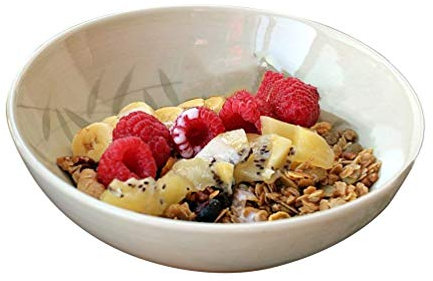 UQACHG Comedor Cuencos De Cerámica, Hojas De Bambú Comida Postre Tazón Creativo Arroz Tazón Restaurante Posar Tazón Ensaladera Tazón De Sopa Hogar Tazón De Verduras Tazón