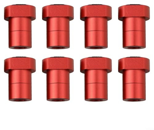 Alanmoship Bankhaken aus Aluminiumlegierung, 19/20 mm, Hundebankstopper, Hundeklemmen für Holzbearbeitungstische, Werkbank, Werkzeug, Hobelbank, Zubehör (20 mm, rot), 8 Stück