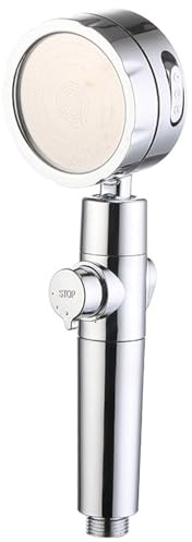 GIONAR Duschkopf, Duschkopf mit Schlauch, Duschbrause mit 3 Wasserstrahlmodi, Einstellbar Handbrause mit Stoppfunktion, Duschkopf Wassersparend, Brausekopf Dusche, Handbrause Dusche, Chrom
