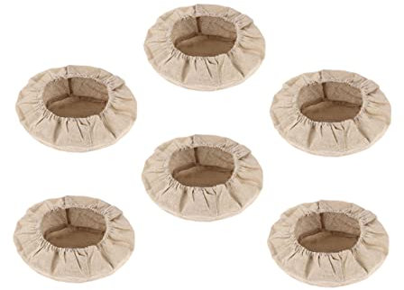 Mobestech Rivestimento Per Cestino Del Pane 23 Cm, Set Da 6 Coperture Per Lievitazione, Per Cucina, Panetteria e Pasticceria