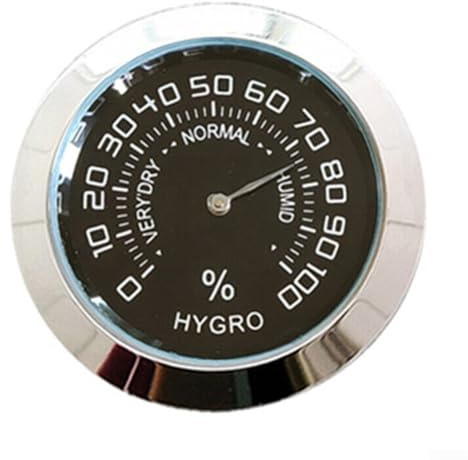 Temperature and Humidity Meter User Friendly Analog Thermometer for Home Applications (black hygrometer)