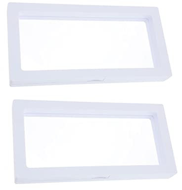 BESPORTBLE 2stücke Teiliges Transparentes Floating Display Für Schmuck Und Uhren Elegante Stabile Aufbewahrungsboxen Mit Sichtfenster Für Zuhause Schmuckgeschäfte Uhrenläden Maße