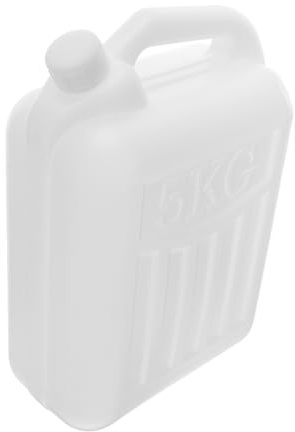 Zerodeko Barattolo Per Acqua in Plastica Maniglia e Chiusura Contenitore Per Olio Tenuta Stagna Resistente Agli Urti Per Uso in Cucina Campeggio Ed Emergenze