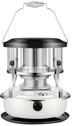 PRMTYUP Stufa A Cherosene, Stufe A Cherosene per Uso Interno, Stufa Portatile per Campeggio, Stufe A Cherosene, Stufe Non Elettriche per Esterni, Gasolio di Emergenza,Bianca,Single Oven
