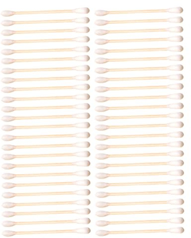 TOYANDONA Bastoncillos de Algodón de Doble Cabeza para Cuidado de Heridas y Limpieza Facial 300 para Portátiles, Ideales para Uso en Casa o Viaje