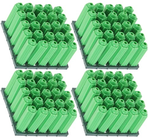 Healeved 100 Pezzi Tasselli Plastica Espansione M8 per Cartongesso e Cemento, Ancoraggi a Muro per Carichi Pesanti, Kit Ancoraggio per Mobili, per Garage, Uffici e Lavanderie