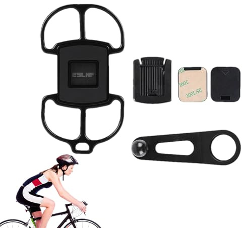 Tiajingzi Supporto per smartphone da bicicletta, morsetto universale regolabile, antiurto, supporto per cellulare da bicicletta, per viaggi, navigazione, display GPS, registrazione video, streaming