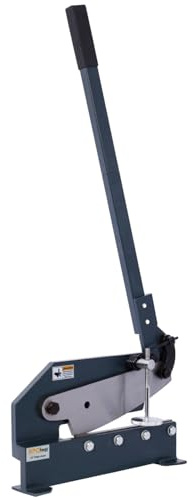Industrial 10-Inch Sheet Metal Plate Shear Gray High Precision Manual Hand Maximum Capacity Workbench