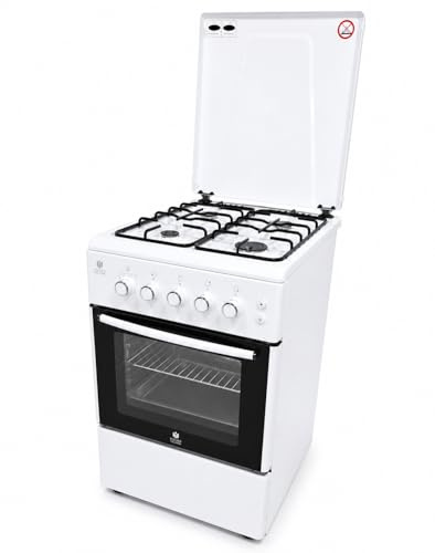 Gasline SHGG5060UW Gas Standherd mit Gasbackofen und Grill, Umluft SHGG5060UW, Weiß, LPG, Erdgas