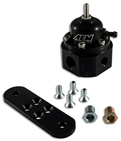 AEM Regulador de presión de combustible ajustable universal 20-150 PSI PN: 25-302BK