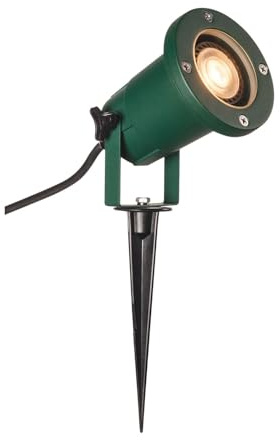 SLV Nautilus XL Projecteur LED, avec piquet, lampe d’extérieur, pour éclairage de jardin, de terrasse, de plantes, de chemins, d’étang, IP65, GU10, câble de 1,5 m avec fiche, en aluminium