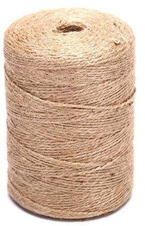 Natürliches Hanfseil, Leinen-Schnur, Seil für Heimwerker, Basteln, Geschenkverpackung, handgemachte Kunst-Etiketten, Zubehör