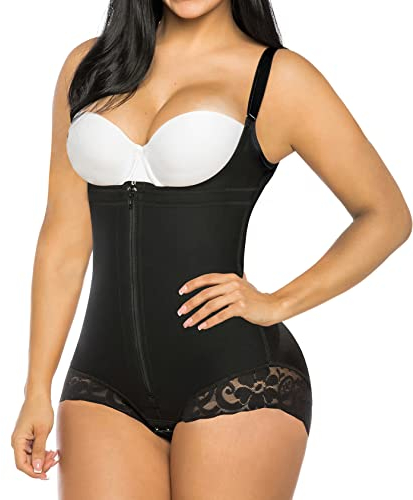 YIANNA Body Gainant Femme Ventre Plat Invisible Gaine Amincissante Sculptant Shapewear Bodysuit Fajas Colombianas Reductoras Noir,7200 Size L