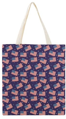 AILLOSA Damen-Shopper Groß Umhängetasche Damen Shopper Tote Bag Handtasche Schultertaschen Fashion Stofftasche für Alltag Arbeit Büro Schule Flag-61