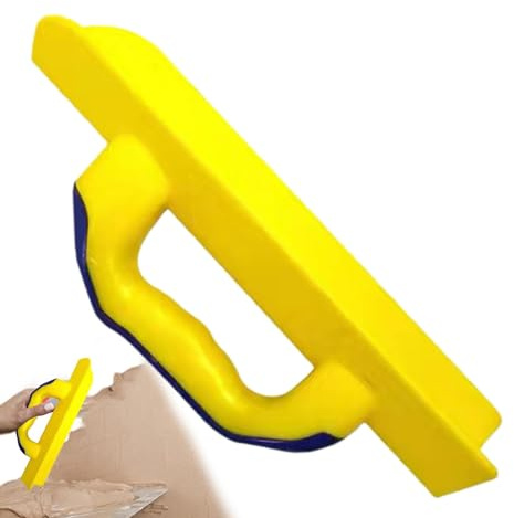 Qumiuu Cazzuola angolare per cartongesso, strumento angolare per cartongesso - Spatola per angolo interno con impugnatura morbida | Strumenti per cartongesso, spatola angolare per cartongesso e