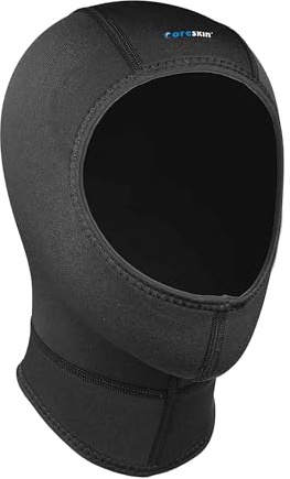 Coreskin Neoprene Wetsuit Hood 3MM for Men Women Dive Cap High Stretch with Flow Vent for Scuba Diving Snorkeling Kayaking Water Sports (DH3mmS)