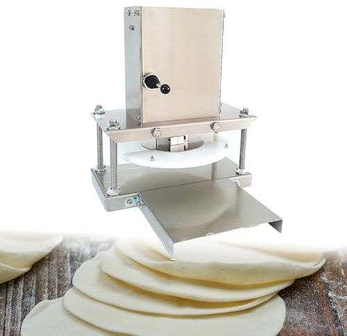 Pizza Dough Press Machine, Pressure Plate Diameter 22 cm, Commercial Small Dough Pizza Press, Electric Stainless Steel Tortilla Press Machine for Pizza, Pie,Tortillas, Pastry