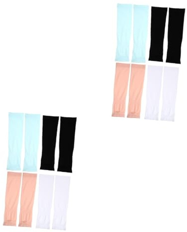 KITANDOVE 8 Paires Manches en soie glacée pour enfants bras manches filles manches enfants couvre-bras manchette anti uv Manchettes anti-UV revêtements extérieurs revêtements d'été 90% nylon