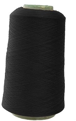 SEWACC 150d Polyestergarn Für Nähmaschinen Schwarzes Overlockgarn Kordel Zum Sticken Stricken Und Basteln