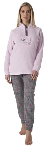 Karelpiù Pigiama Pile Donna Invernale Ciniglia Coral Fleece Morbido e Caldo S M L XL XXL