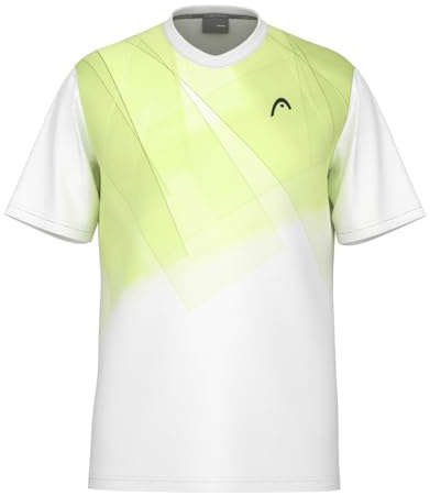 HEAD TOPSPIN T-shirt pojkar vit lime, Vit lime, 140