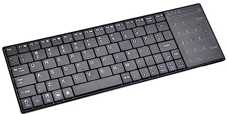 Housoutil Teclado Táctil Portátil Inalámbrico para Oficina Silencioso Panel Táctil y Teclado Compatible Pc y
