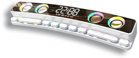 THYXGS Altoparlanti da Gaming per Computer, Soundbar con Bluetooth 5.4, Illuminazione Dinamica RGB, Diverse modalità di Riproduzione, Alimentazione USB, per Desktop, PC Gaming E Uso Domestico