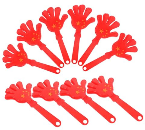 Cabilock 10 Pezzi Battenti Colorati per Festa Clappers per Celebrazioni Accessori Divertenti per Sportivi e Concerti Materiale e Resistente per Ogni Occasione