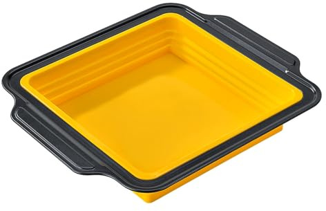 Chenxi Studio Vassoio per muffin in silicone antiaderente per 12 o 6 tazze, design pieghevole per torte e pane facilmente a casa