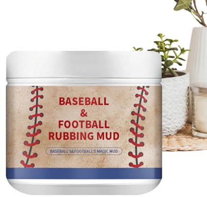 Baseball Mud, Ball Softening Clay, Darkening Grip Enhancer, Game-Ready Conditioning for Footballs, Baseballs, Practice, School Sports, Outdoor Leagues, Training Fields, or Game Day Use
