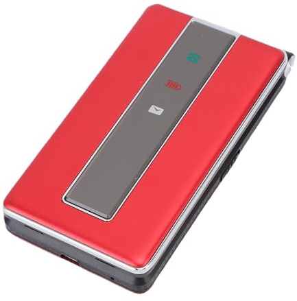 Tosuny Vänd Telefon för äldre, Mobiltelefon 2G Stora Knappar med Stor Display, Dubbel Sim, Kraftfull Högtalare, Nödtangent för Seniorer och Barn (EU)