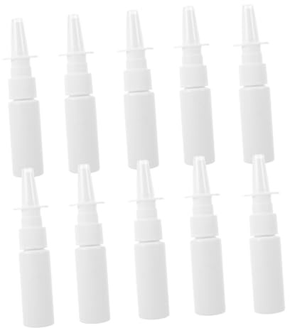 TOYZFRIENDY 10 pezzi Flaconi Spray Trasparenti Nebulizzatore Fine Nebbia Portatile per Essenziali e Uso Nasale Bottiglie Spray Mini per Viaggio e
