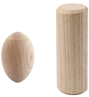 ALCXAZS Holz Eierstreuer, pädagogisches, unlackiertes Babyspielzeug, wiederverwendbar, verschleißfest, DIY Handwerk, Musik Shaker, gefälschte Eier, kein Grat