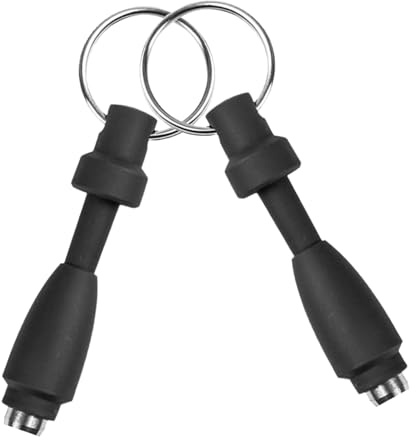 HOLIDYOYO Perforadora Portátil para Cigarros Diseño de Silicona y Acero Inoxidable, Llavero Práctico para Viajes y Eventos Sociales, Pack de 2 Unidades