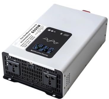 Convertidor Inversor Solar Portátil para Coche Convertidor Voltaje Transformador Inversor Onda Sinusoidal Pura CC 12 V 24 V 220 V 8000 W 10 000 W 12000 W Transformador(24V,220-240V(60HZ),6000W)