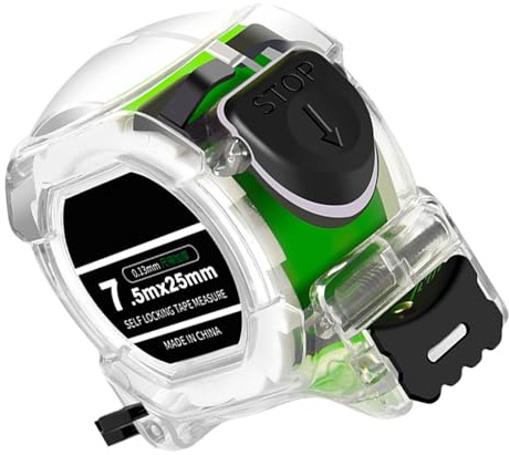 Practical 3/5/7.5/10m Clear Measuring Tape with Auto Locking Mechanism for Precise and Use Furniture Making Tape
