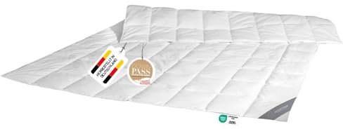 Spessarttraum Daunendecke 135x200 cm Sommer extra leicht | 100% Daunen | 240g Füllgewicht | Allergiker geeignet (Nomite) | Oeko-TEX | Made in Germany