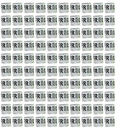 CoudarTitie 100 Bagues pour Pigeons (2026) - Identification Facile - Bagues D'entraînement pour Pigeons, Canaris et Pinsons Nains, France Blanche