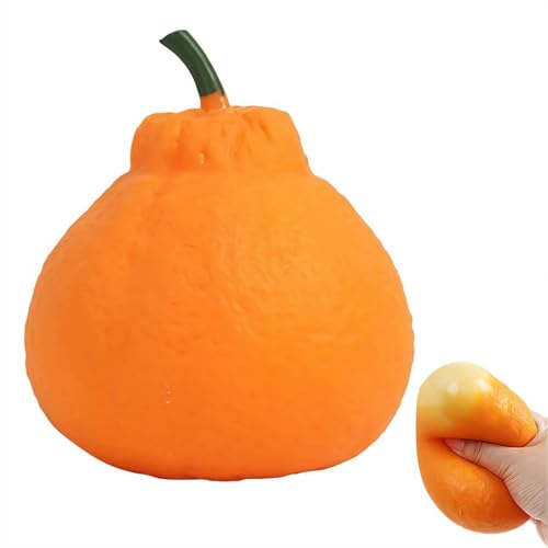 Squishies realistico, grande palla sensoriale antistress, morbido TPR Dekopon Fruit Fidget per ansia e concentrazione, divertente giocattolo terapeutico da scrivania