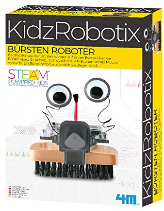 Fun Mechanics Bausatz Bürstenroboter - Physik mit Spaßfaktor - 4M - DIY Roboterbausatz für Kinder - Inklusive Anleitung - Ab 8 Jahren