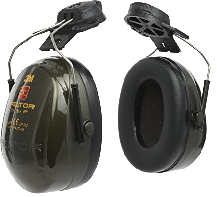 3M H520P3EA-410-GQ Cuffie Protettive con Attacco per Elmetto, 30 dB, Verde