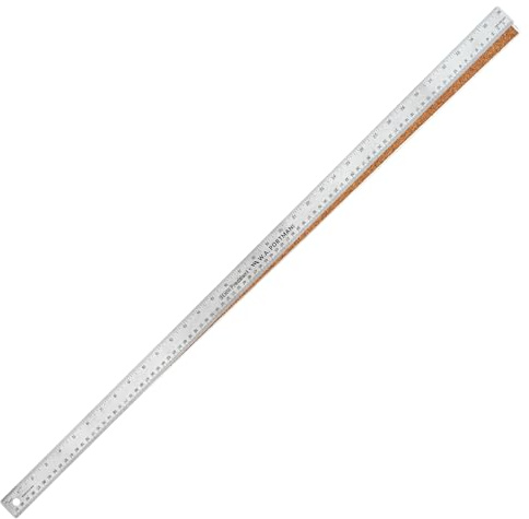 WA Portman Metal Ruler 36'', Metric Edge Corkback Stainless Steel Ruler