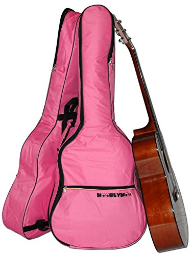Pink Guitar Case Gig Bag for Standard Size Acoustic and Classical Guitars