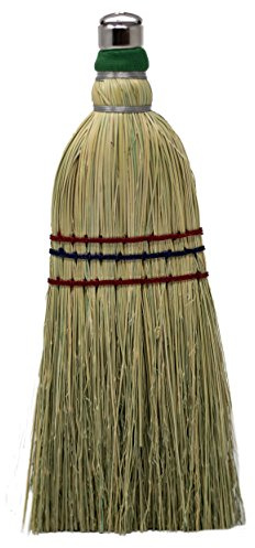 LaPrima Shops Authentic Amish Hand Made All Broomcorn Broom (12-Inch/Whisk)