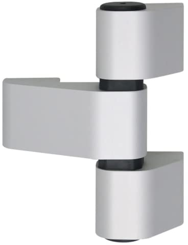 WSS 2D Alu-Türband 3-tlg. Drehpunkt 25/Achse 92 – Art. 04.152.2592.114 | höhen- & seitenverstellbar, Exzenterbuchse ±1,5 mm, E6/C-0 silber eloxiert