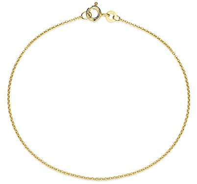 Erbskette Armband, Goldarmband 1,1mm Breite - 333 Gold, Länge wählbar von 16-23cm