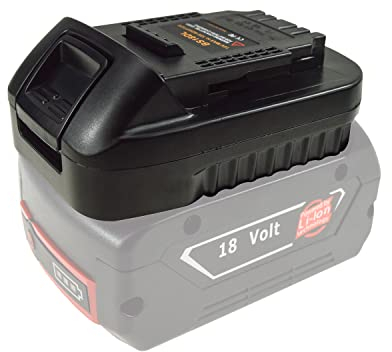 BS18DL Batterieadapter für Dewalt Elektrowerkzeuge, Konverter für Bosch Professional 18 V System GBA Akku auf Dewalt 18 V 20 V XR Lithium-Ionen-Akku