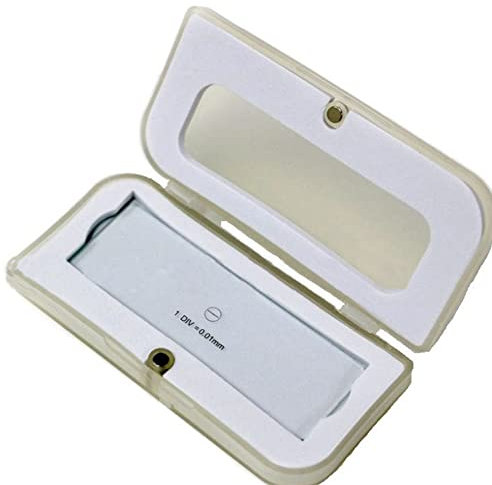 0,01mm Mikroskop-Mikrometer, Objektiv-Mikrometer, Kalibrierobjektträger, Glastisch-Mikrometer